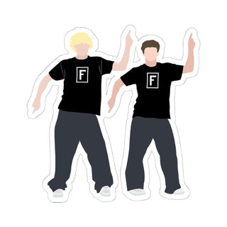 Funk Stayin' Alive Pose Kiss-Cut Sticker