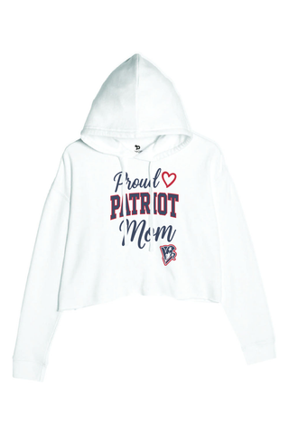 Beckman Patriots Ladies' Cropped Fleece Hoodie - Lifestyle Patriot Mom Edition