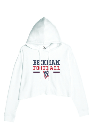 Beckman Patriots Ladies' Cropped Fleece Hoodie - Lifestyle Beckman Football Edition