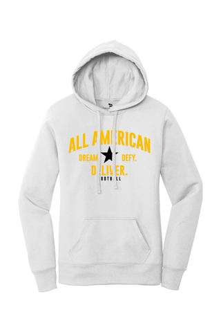 ALL AMERICAN Ladies Core Fleece Pullover Hooded Sweatshirt - DREAM DEFY DELIVER EDITION