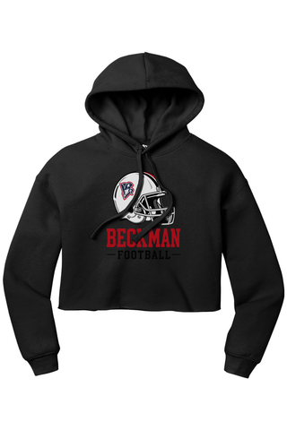 Beckman Patriots Women’s Sponge Fleece Cropped Fleece Hoodie - Lifestyle Helmet Pride Edition