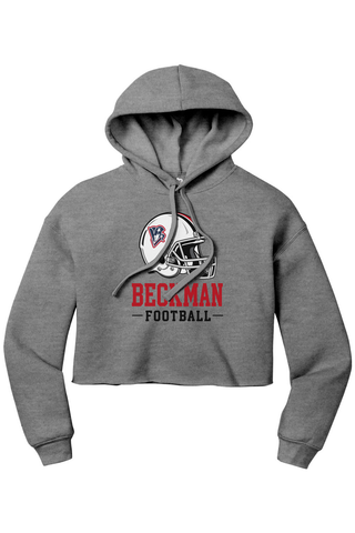 Beckman Patriots Women’s Sponge Fleece Cropped Fleece Hoodie - Lifestyle Helmet Pride Edition