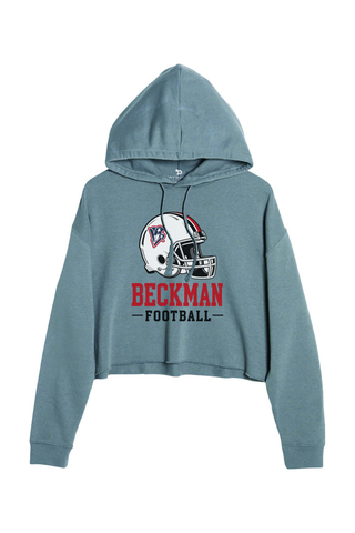 Beckman Patriots Ladies' Cropped Fleece Hoodie - Lifestyle Helmet Pride Edition