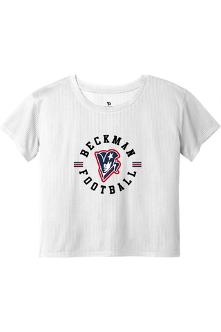 Beckman Patriots Ladies PosiCharge® Draft Crop Tee - Lifestyle 4