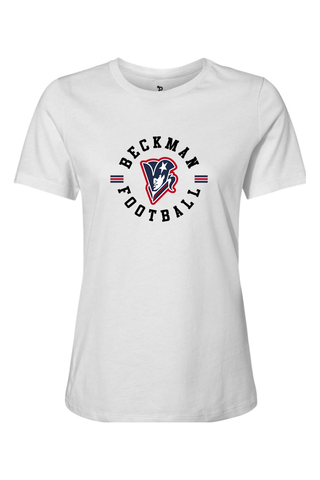 Beckman Patriots Women’s Relaxed Jersey Short Sleeve Tee - Lifestyle Classic Pride Edition