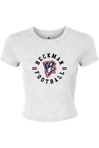 Beckman Patriots Women's Micro Rib Baby Tee - Lifestyle Classic Pride Edition