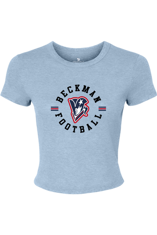 Beckman Patriots Women's Micro Rib Baby Tee - Lifestyle Classic Pride Edition