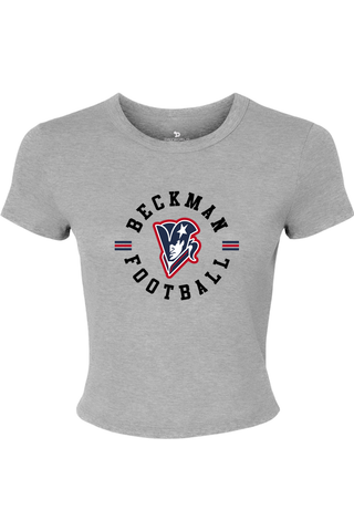 Beckman Patriots Women's Micro Rib Baby Tee - Lifestyle Classic Pride Edition
