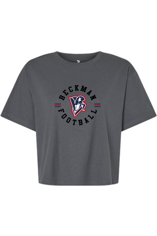 Beckman Patriots Women's Fine Jersey Boxy Tee - Lifestyle Classic Pride Edition
