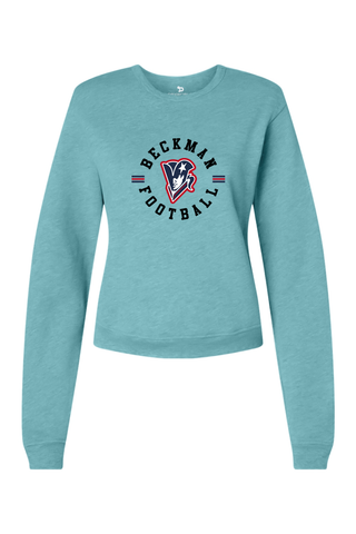Beckman Patriots Women's Sponge Fleece Classic Crewneck Sweatshirt - Lifestyle Classic Pride Edition