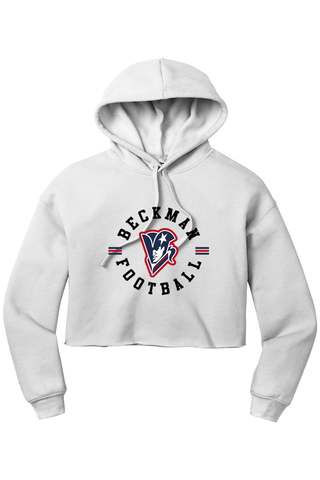Beckman Patriots Women’s Sponge Fleece Cropped Fleece Hoodie - Lifestyle 4