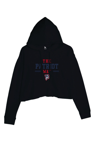 Beckman Patriots Ladies' Cropped Fleece Hoodie - Lifestyle Patriot Way Edition