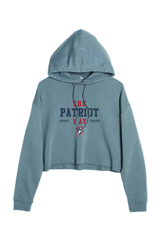 Beckman Patriots Ladies' Cropped Fleece Hoodie - Lifestyle Patriot Way Edition