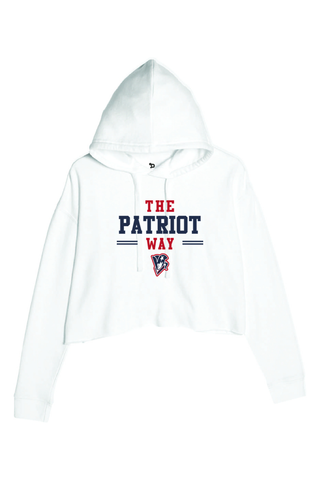Beckman Patriots Ladies' Cropped Fleece Hoodie - Lifestyle 5