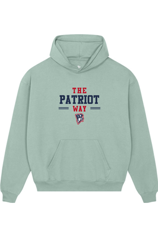 Beckman Patriots Unisex Cooper Dry Hooded Sweatshirt - Lifestyle Patriot Way Edition