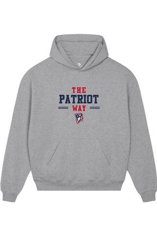 Beckman Patriots Unisex Cooper Dry Hooded Sweatshirt - Lifestyle Patriot Way Edition