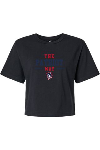 Beckman Patriots Women's Fine Jersey Boxy Tee - Lifestyle 5