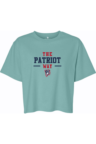 Beckman Patriots Women's Fine Jersey Boxy Tee - Lifestyle Patriot Way Edition
