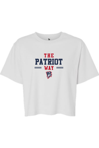 Beckman Patriots Women's Fine Jersey Boxy Tee - Lifestyle Patriot Way Edition