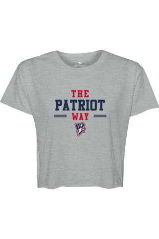 Beckman Patriots Women's Cali Crop - Lifestyle Patriot Way Edition