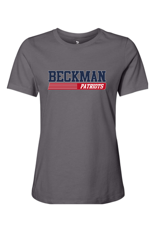 Beckman Patriots Women’s Relaxed Jersey Short Sleeve Tee - Lifestyle 6
