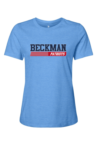 Beckman Patriots Women’s Relaxed Jersey Short Sleeve Tee - Lifestyle 6