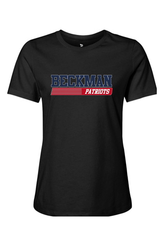 Beckman Patriots Women’s Relaxed Jersey Short Sleeve Tee - Lifestyle 6