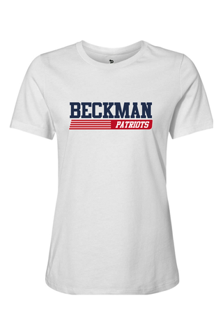 Beckman Patriots Women’s Relaxed Jersey Short Sleeve Tee - Lifestyle 6