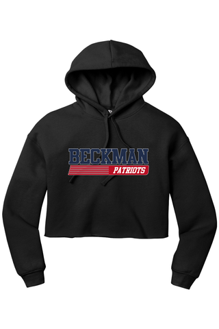 Beckman Patriots Women’s Sponge Fleece Cropped Fleece Hoodie - Lifestyle 6