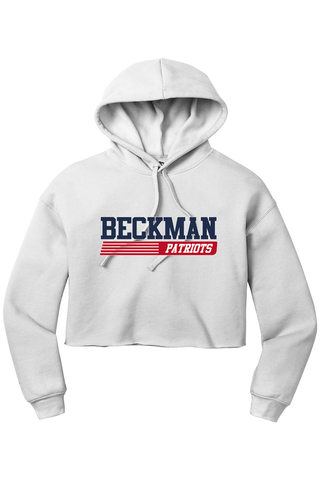 Beckman Patriots Women’s Sponge Fleece Cropped Fleece Hoodie - Lifestyle 6