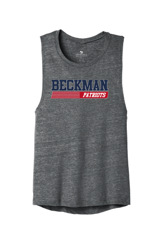Beckman Patriots Women's Flowy Muscle Tank - Lifestyle 6