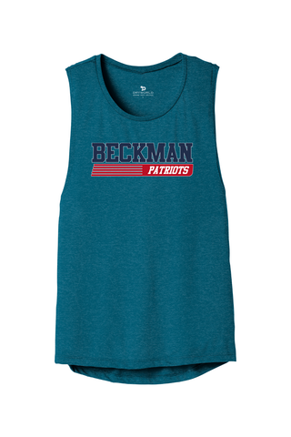 Beckman Patriots Women's Flowy Muscle Tank - Lifestyle 6