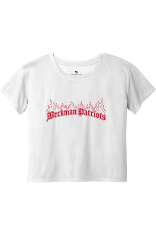 Beckman Patriots Ladies PosiCharge® Draft Crop Tee - Lifestyle 7