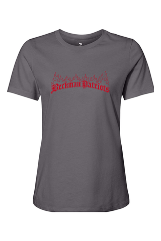 Beckman Patriots Women’s Relaxed Jersey Short Sleeve Tee - Lifestyle 7