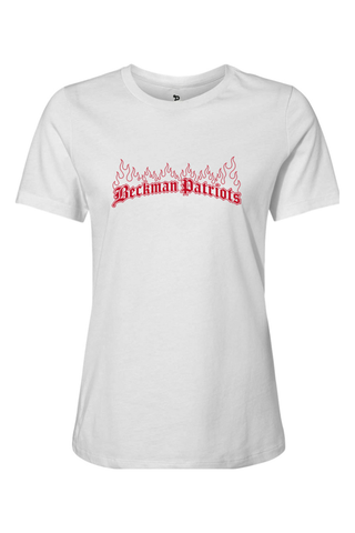 Beckman Patriots Women’s Relaxed Jersey Short Sleeve Tee - Lifestyle 7
