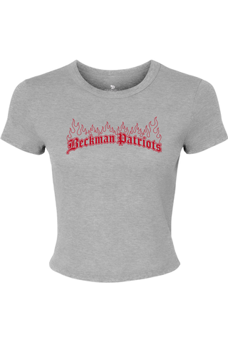 Beckman Patriots Women's Micro Rib Baby Tee - Lifestyle 7