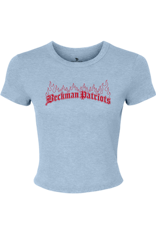 Beckman Patriots Women's Micro Rib Baby Tee - Lifestyle 7