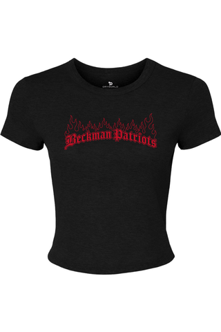 Beckman Patriots Women's Micro Rib Baby Tee - Lifestyle 7