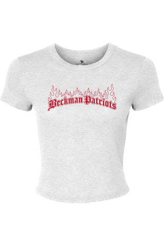 Beckman Patriots Women's Micro Rib Baby Tee - Lifestyle 7