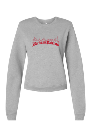 Beckman Patriots Women's Sponge Fleece Classic Crewneck Sweatshirt - Lifestyle 7