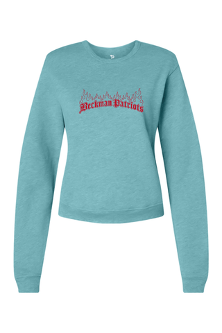 Beckman Patriots Women's Sponge Fleece Classic Crewneck Sweatshirt - Lifestyle 7