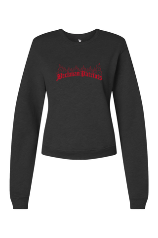 Beckman Patriots Women's Sponge Fleece Classic Crewneck Sweatshirt - Lifestyle 7