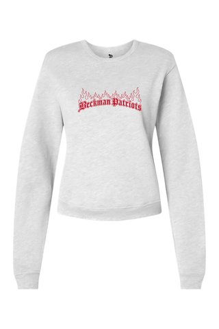 Beckman Patriots Women's Sponge Fleece Classic Crewneck Sweatshirt - Lifestyle 7