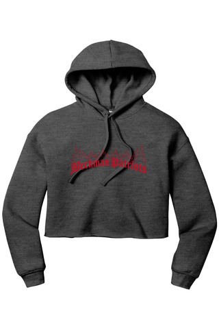 Beckman Patriots Women’s Sponge Fleece Cropped Fleece Hoodie - Lifestyle 7