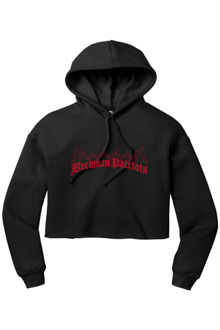 Beckman Patriots Women’s Sponge Fleece Cropped Fleece Hoodie - Lifestyle 7