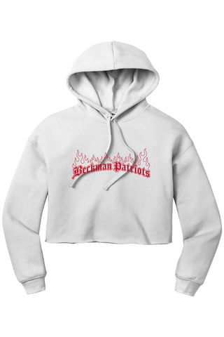 Beckman Patriots Women’s Sponge Fleece Cropped Fleece Hoodie - Lifestyle 7