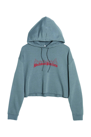 Beckman Patriots Ladies' Cropped Fleece Hoodie - Lifestyle 7