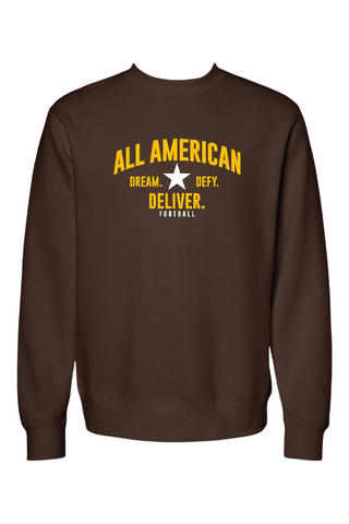 ALL AMERICAN Unisex ReFlex Fleece Crewneck Sweatshirt - DREAM DEFY DELIVER EDITION