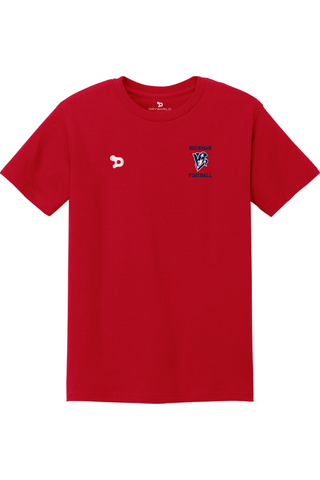 Beckman Football Unisex Heavyweight Cotton Tee