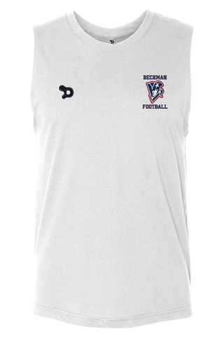 Beckman Football Jersey Muscle Tank